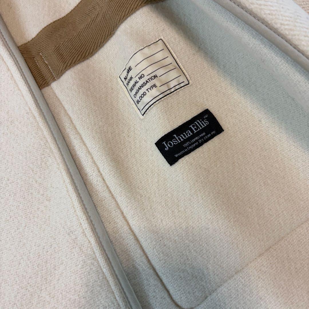 グローバーオールGALERIE VIE ダッフルコート　アイボリー　ヘリンボーン