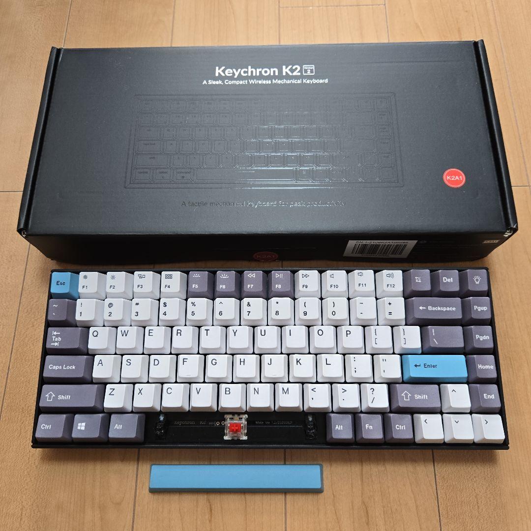 Keychron K2 (V2) White LED(赤軸・英語配列)