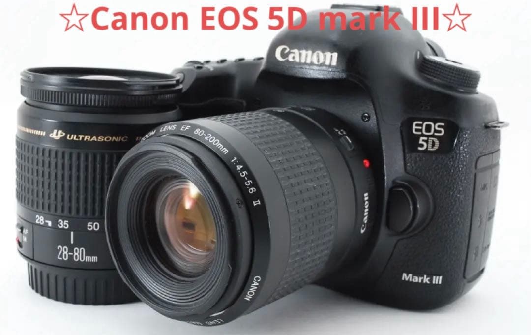 一眼レフカメラ CANON EOS 5D Mark IIIダブルレンズセット