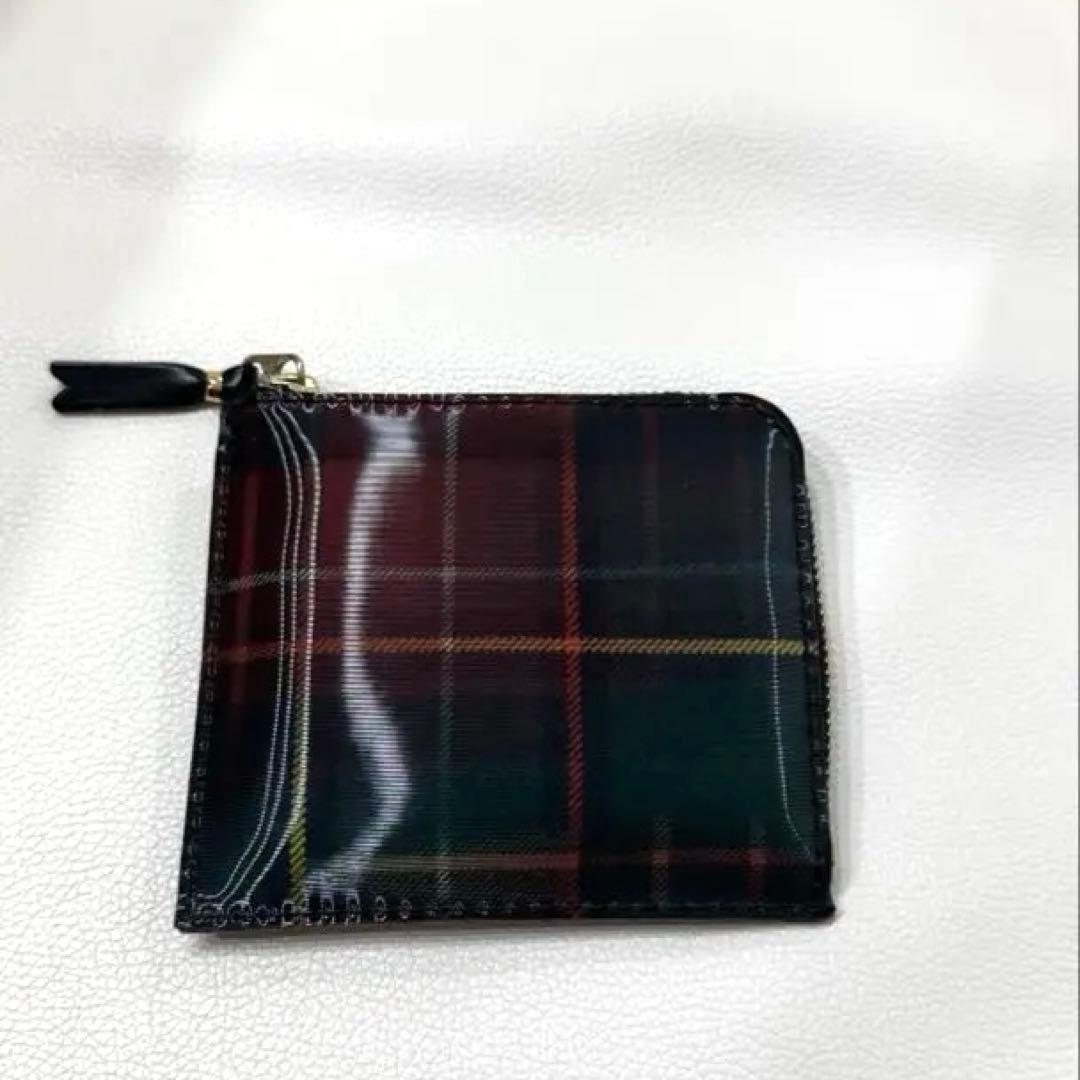 コムデギャルソン チェック柄 L字財布