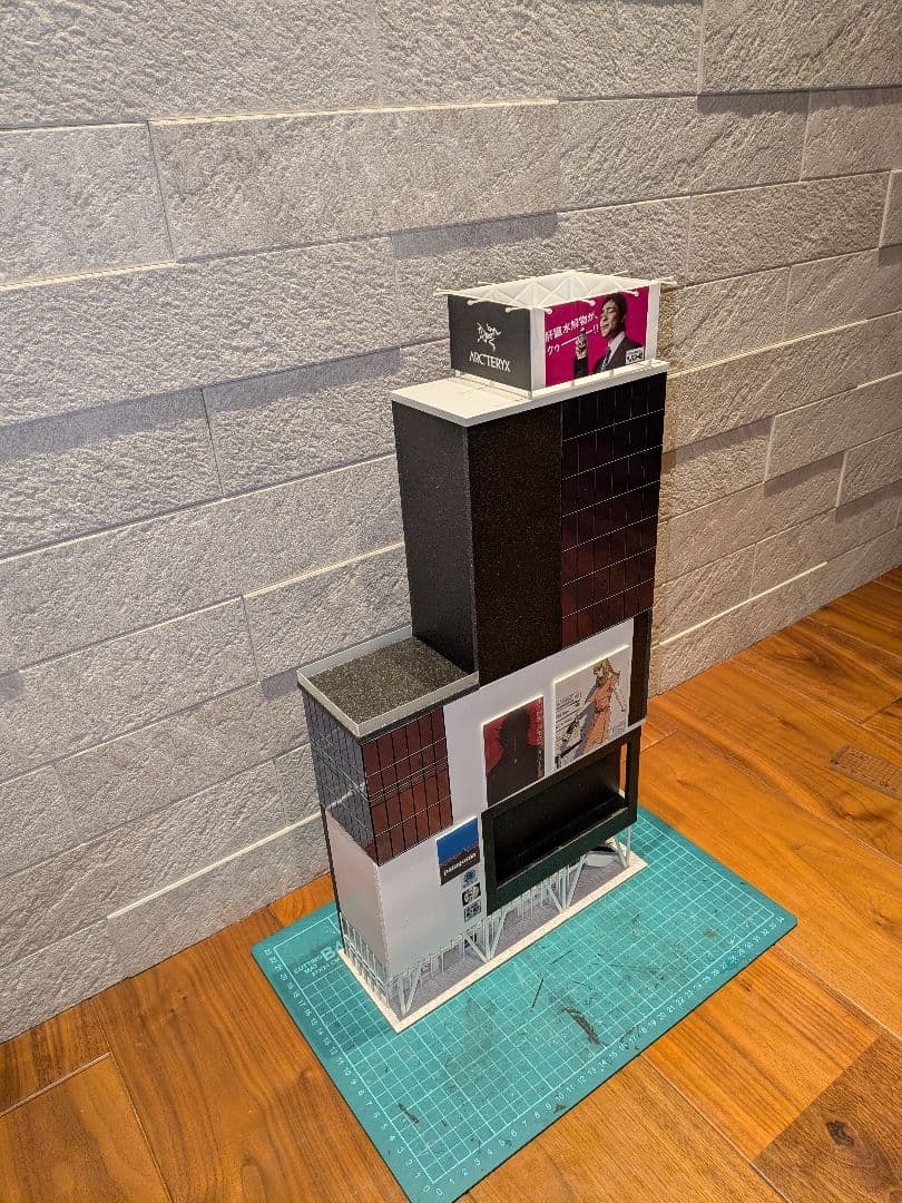 Nゲージ　自作ストラクチャー　駅前複合商業ビル