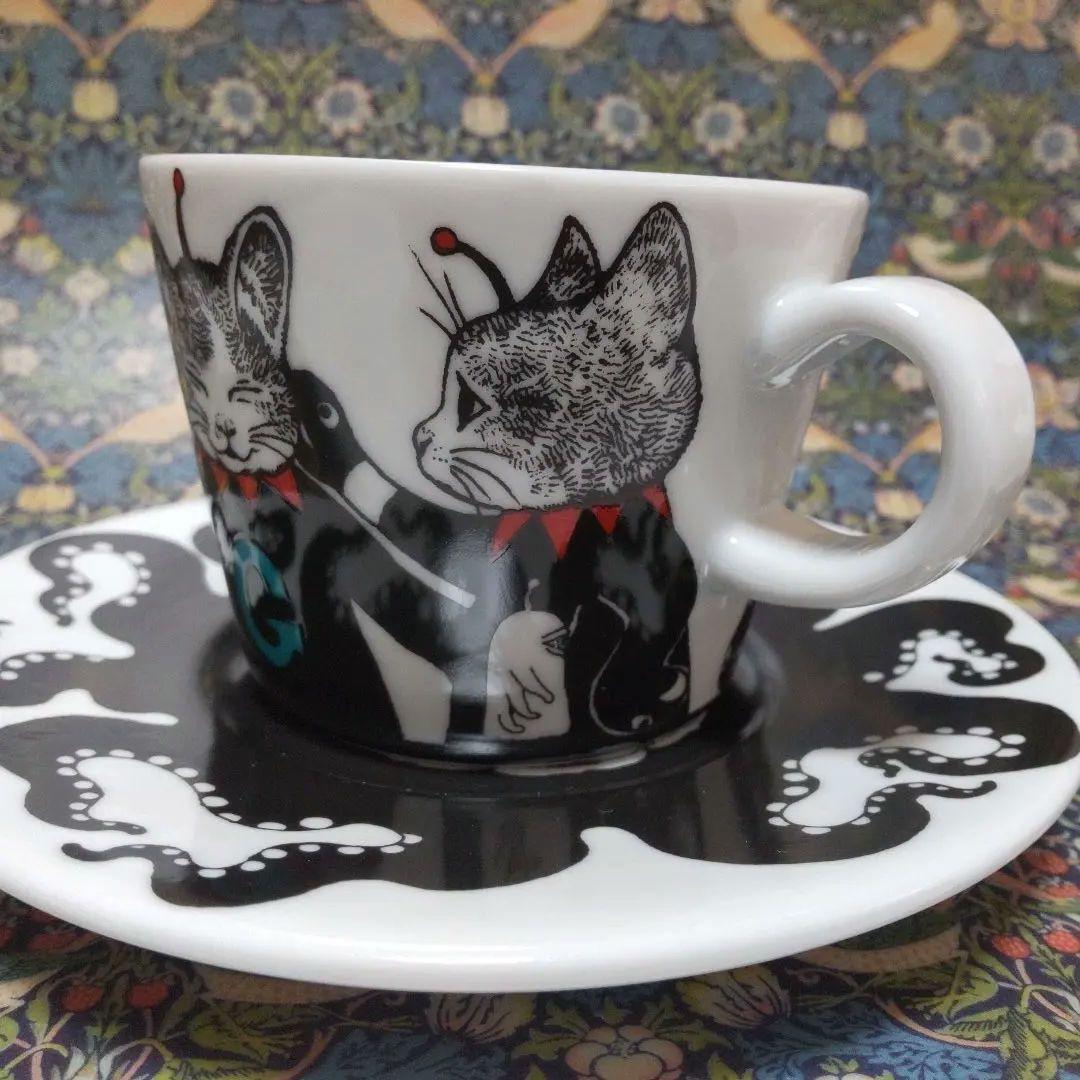 ヒグチユウコ　九谷焼　カップ＆ソーサー　ギュスターヴくん　ボリス雑貨店