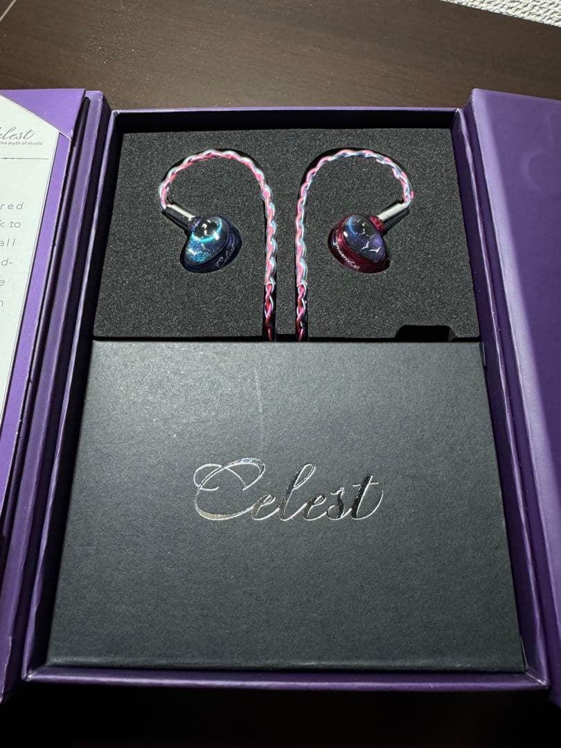 Celest PhoenixCall カスタムイヤフォン 青・ピンク 4.4mm