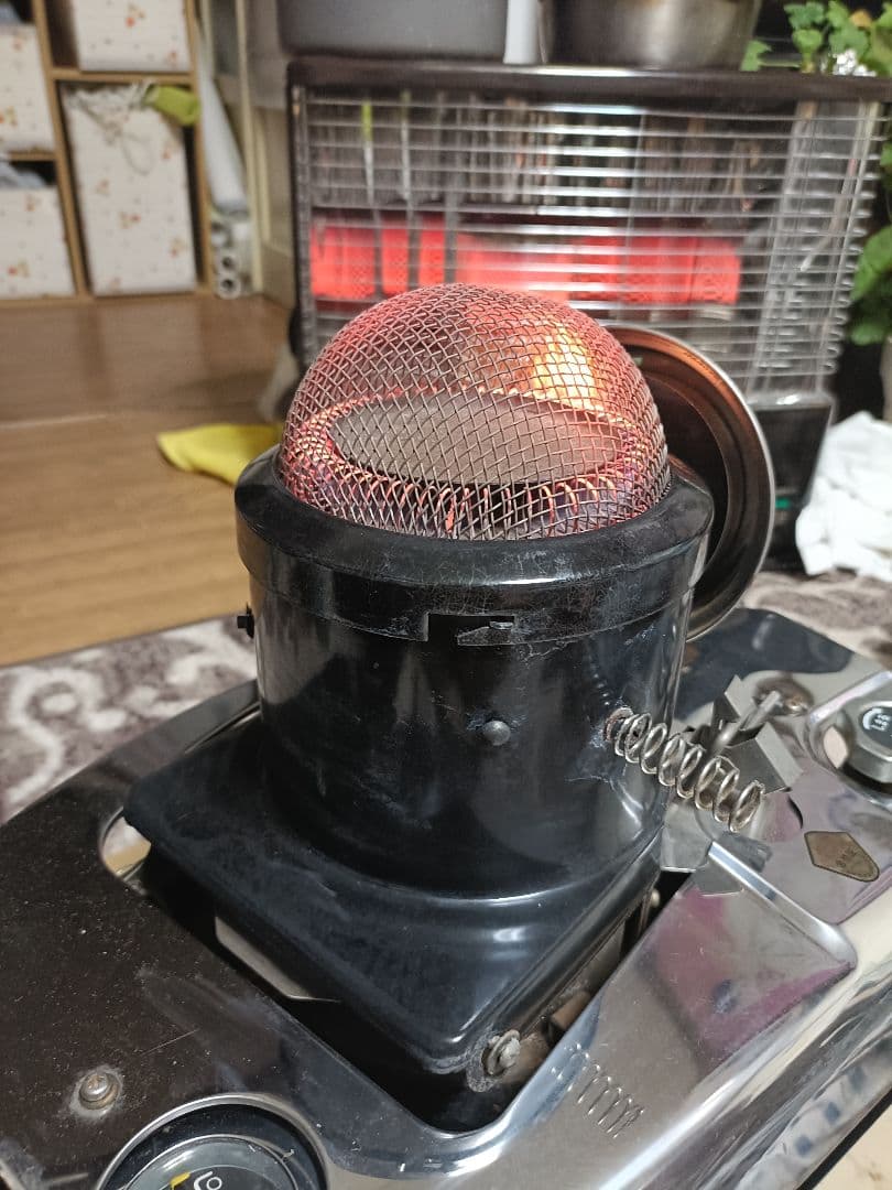 HITACHI 石油ストーブ OVH-A530 昭和レトロ反射型キャンプ向き