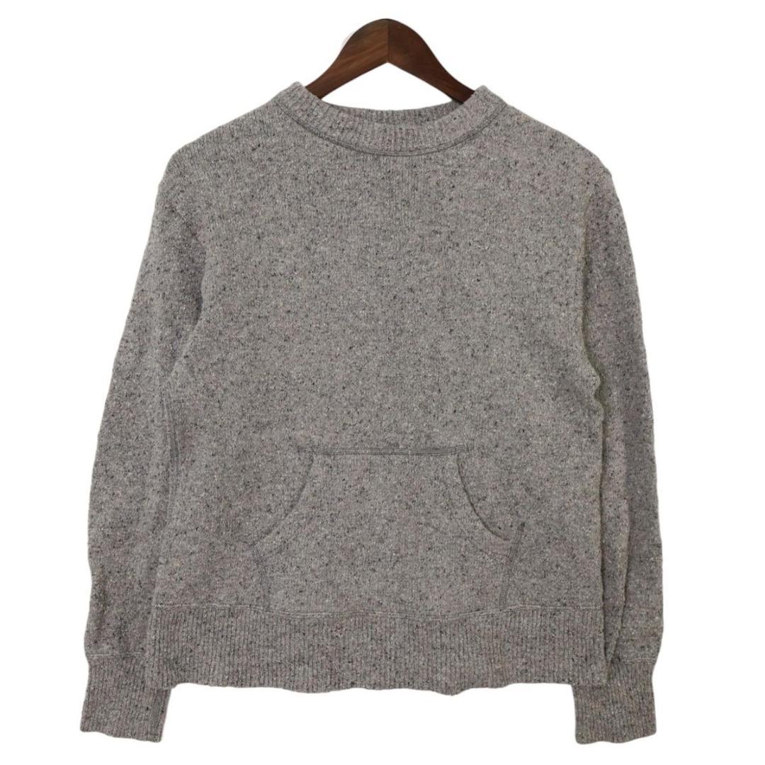 45R ニットプルオーバー 馬比古　セーター　モックネック　カンガルーポケット