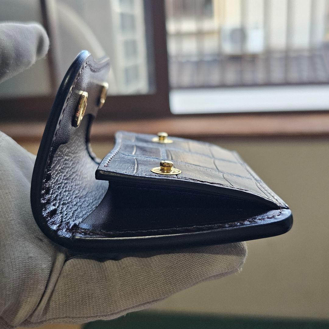 ワイルドスワンズ タング シェルコードバン コードバン クロコダイル サドル