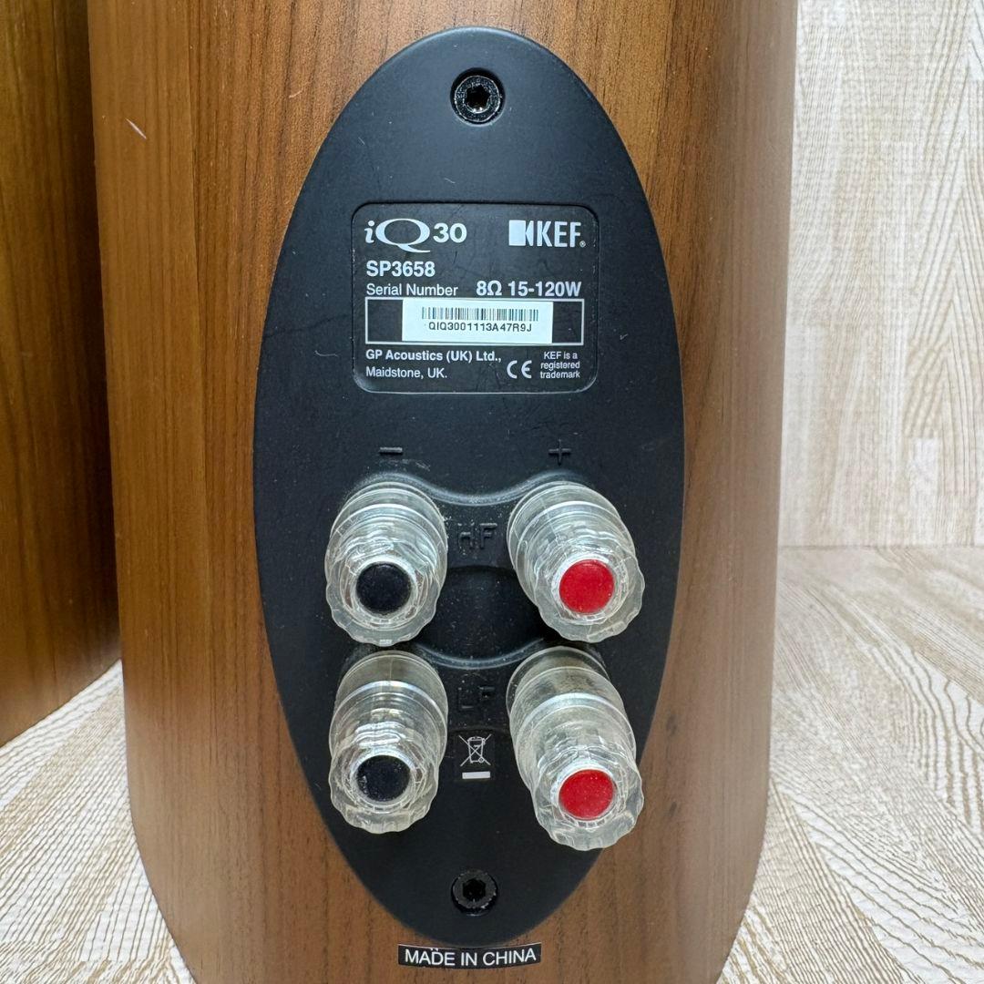 KEF iQ30 ペア ブックシェルフ スピーカー 音響 オーディオ ジャンク