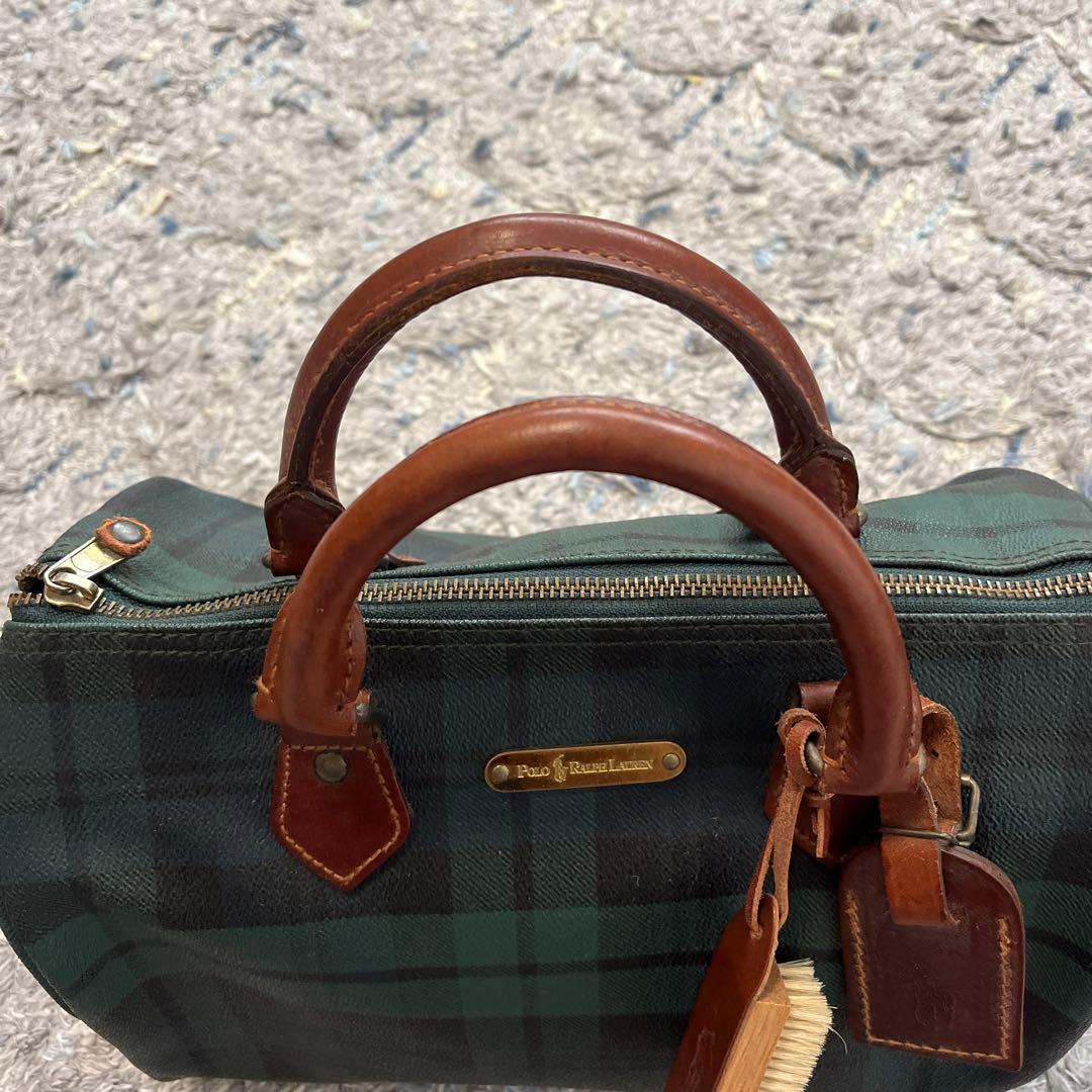 【最終値下げ】ポロラルフローレン ミニボストンバッグ ビンテージ PVC