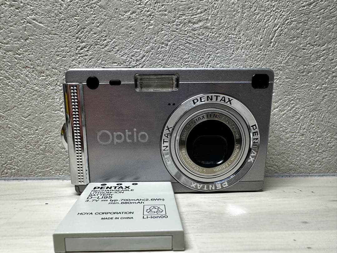 希少【完動品】PENTAX OPTIO S5I デジカメ　シルバー ペンタックス