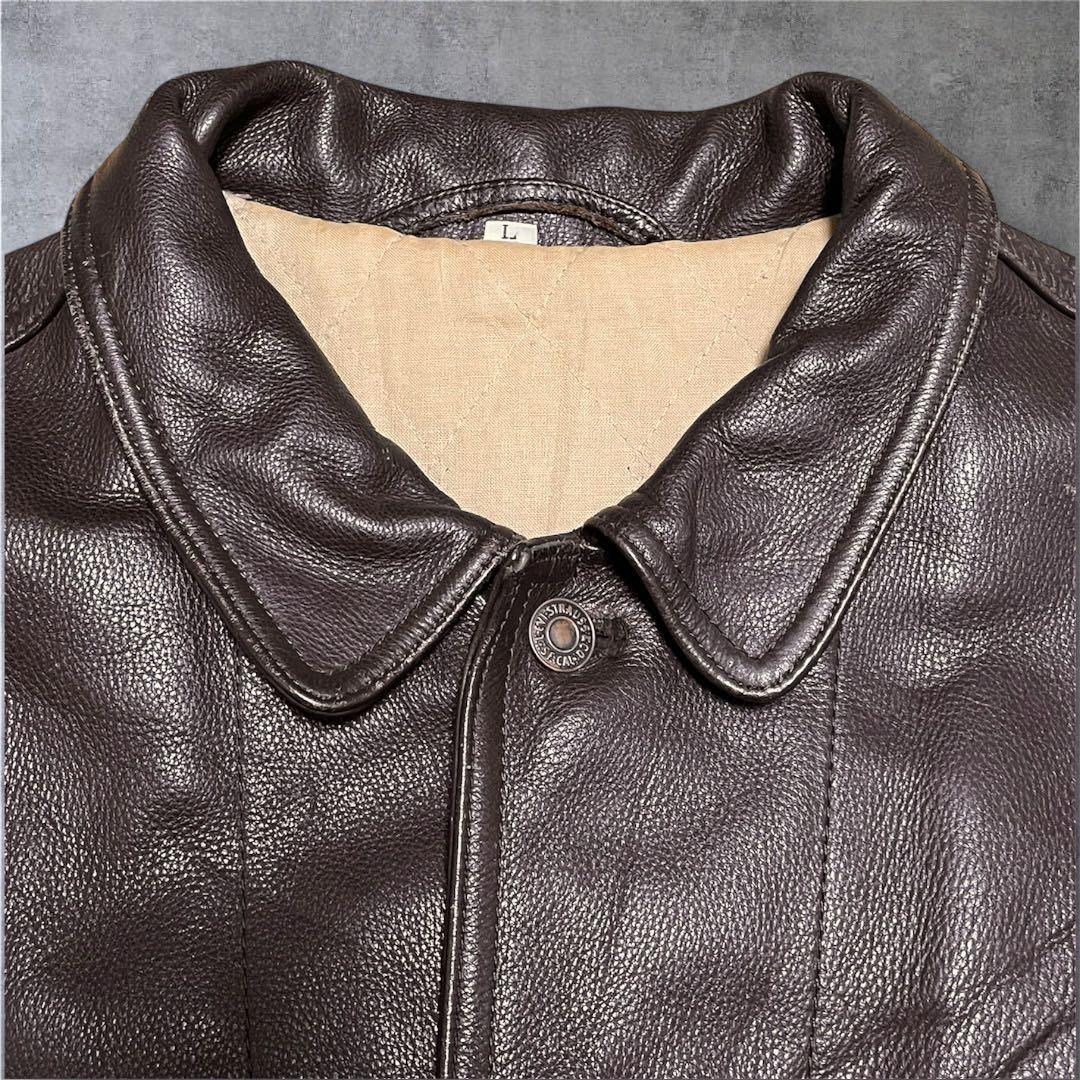 お*着様 levi's レザージャケット　レザー　トラッカー　80s 90s ヴ