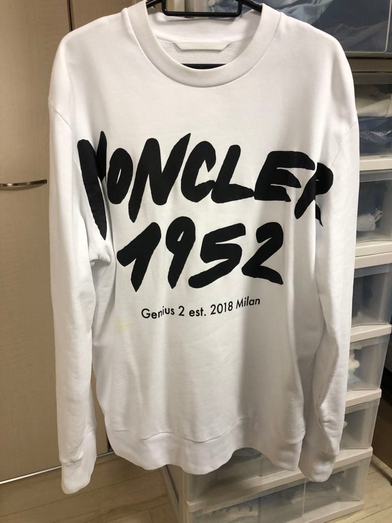 MONCLER トレーナー 白 スウェット オーバーサイズ 2 GENIUS