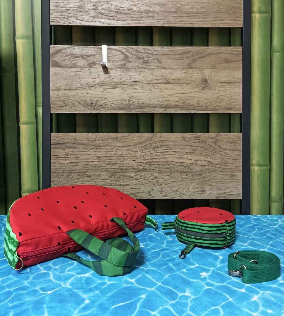 ありす姫です　スイカ　ショルダーバッグ　ポーチ　ハンドメイド