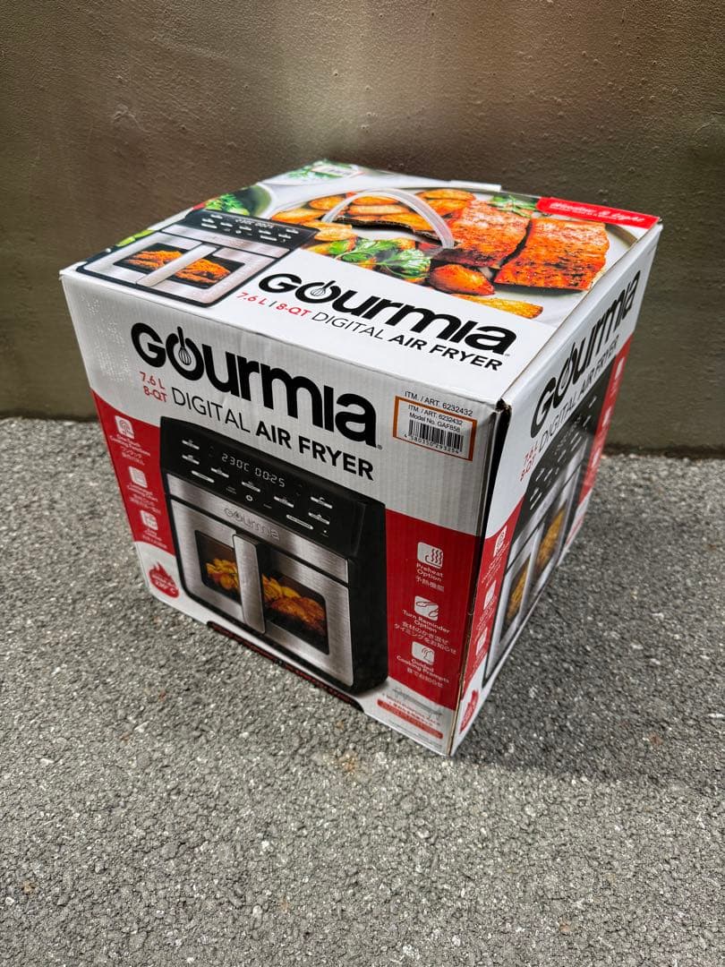 【新品未開封】GOURMIA グルミア デジタル エアーフライヤー 7.6L
