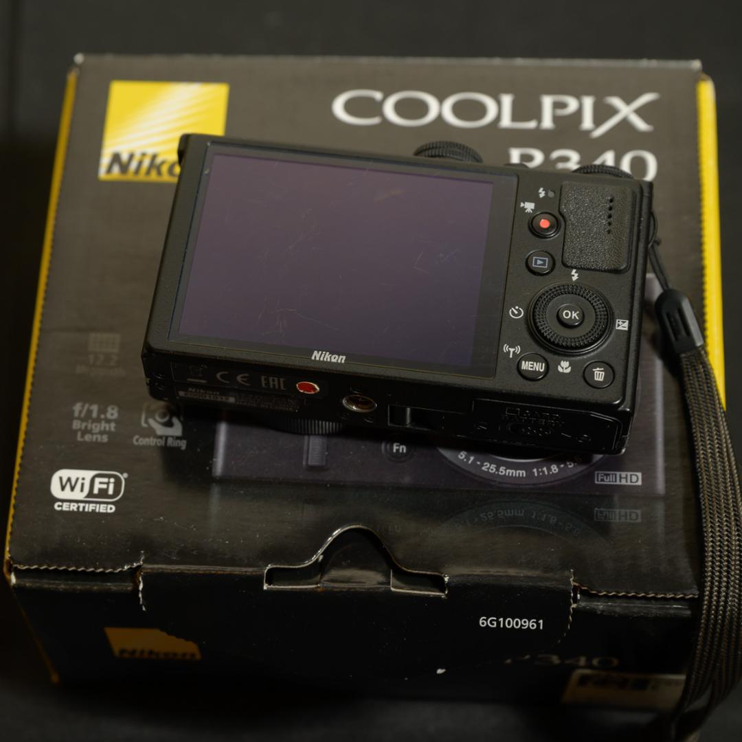 Nikon COOLPIX P340【動作確認済・予備バッテリー＆SDカード付】