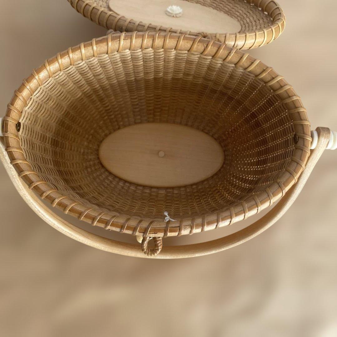 蓋付き　ナンタケットバスケット