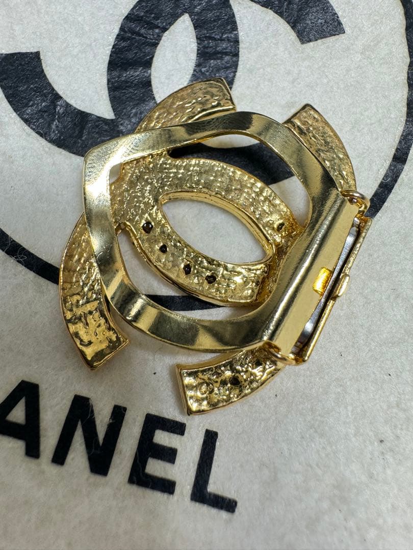 CHANEL シャネル スカーフリング スカーフ留め ゴールド