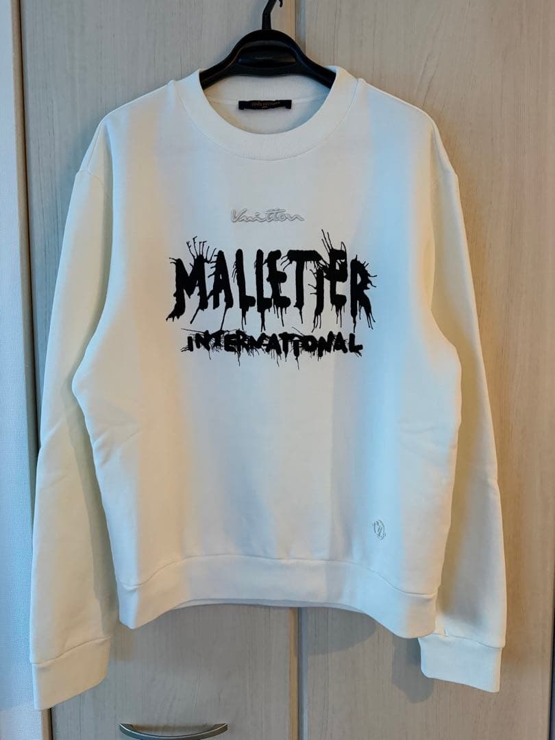 LOUISVUITTON ルイヴィトン シグネイチャー トレーナー　白　L