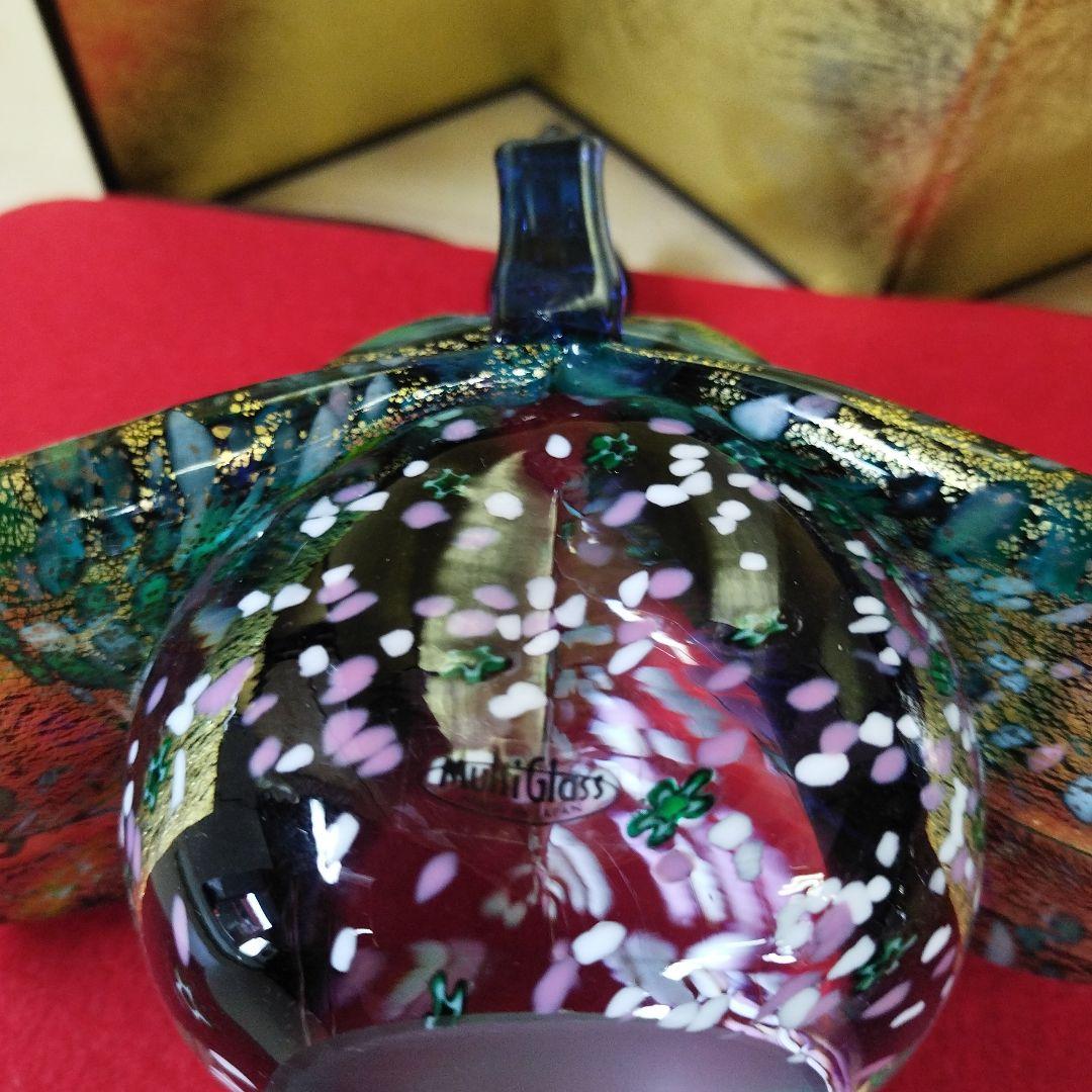 Multiglass ガラス工芸品 雛人形　原田宗春作品　炎の芸術