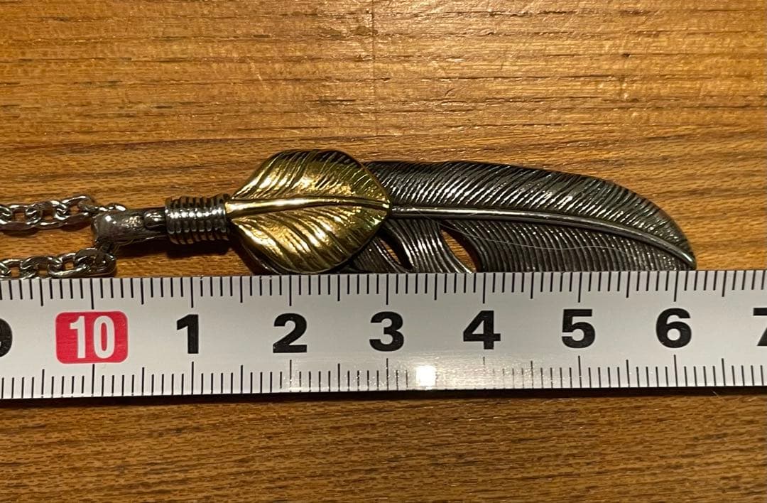 GORO'S フェザーネックレス シルバー ゴールド 箱付き