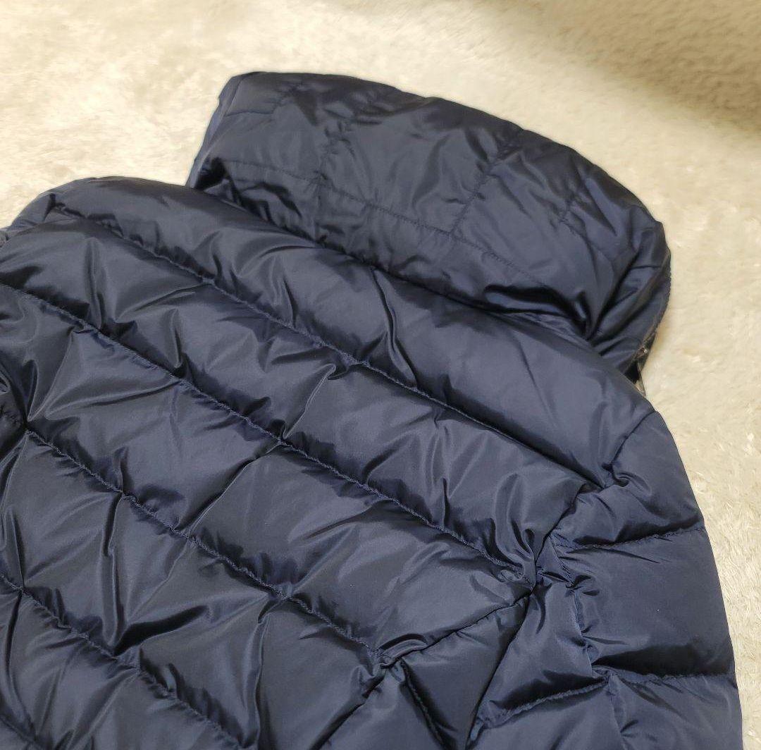 美品✨モンクレール ダウンコート フラメッテ ネイビー 2way ロゴワッペン