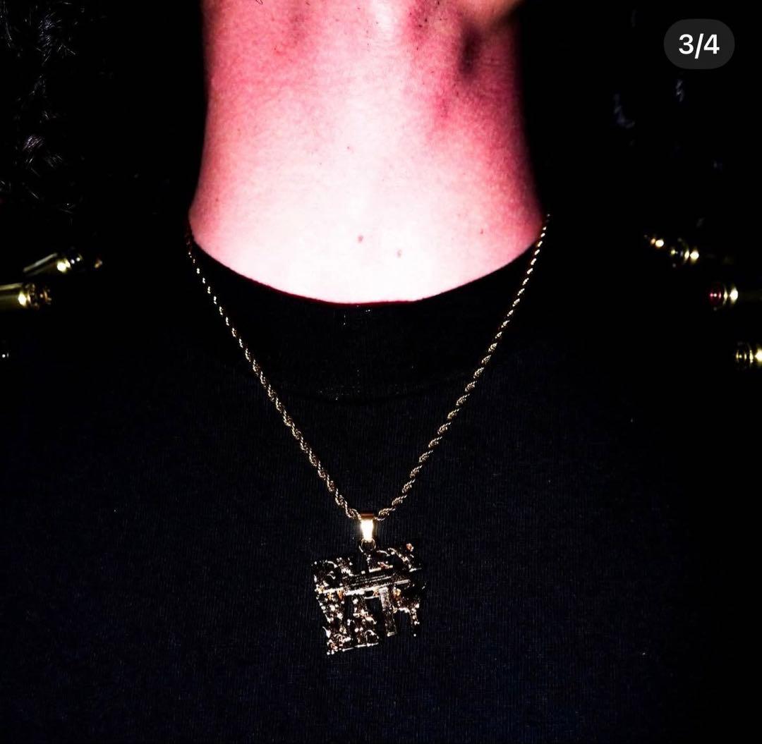 アクセサリー fwm logo gold necklace