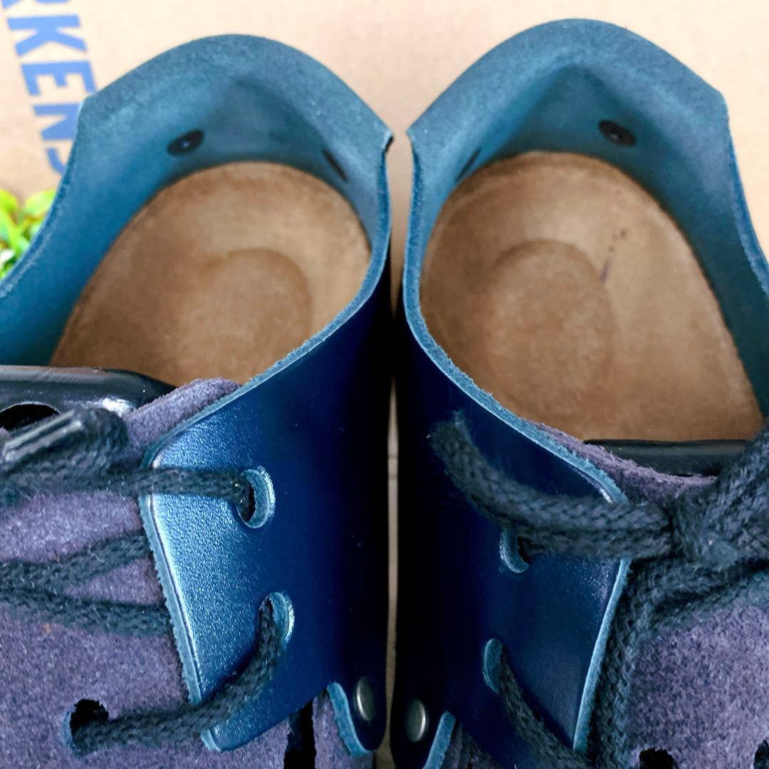 【ほぼ新品】ビルケンシュトック モンタナ 38 ネイビー スエード レザー