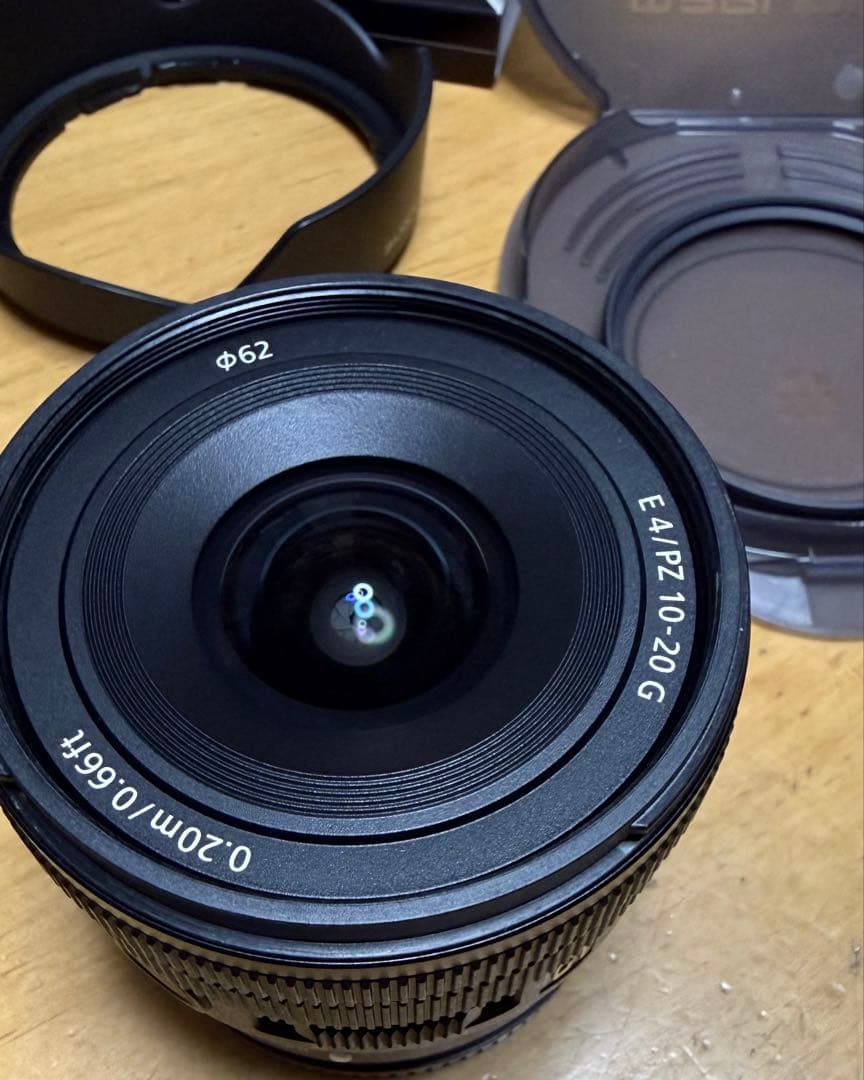 Sony E 10-20mm F4 PZ G レンズ フィルター付