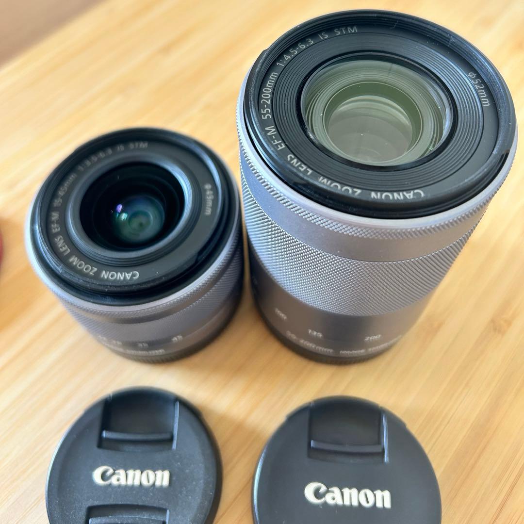 Canon ミラーレス一眼カメラ EOS Kiss M ダブルズームキット