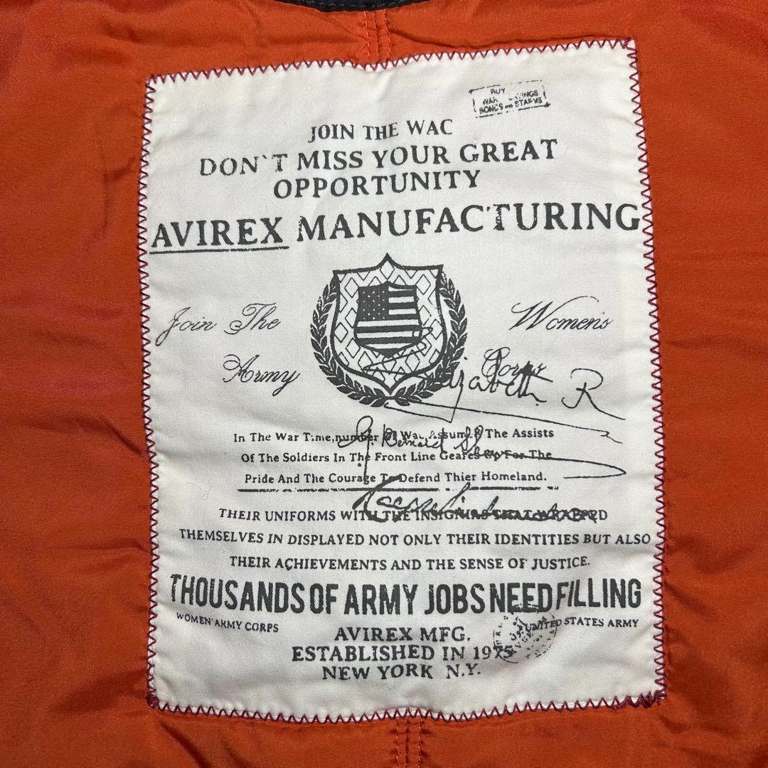 y2k AVIREX N-2B ファー付きジャケット 短丈　フライトジャケット