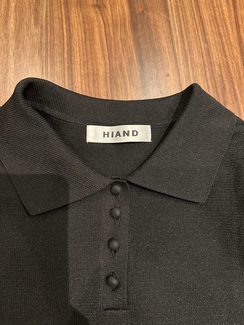 完売 美品 ハイアンド Ruffled-Hem Polo Dress hiand