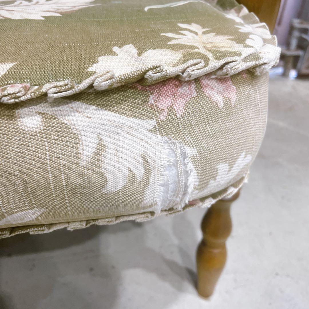 【稀少】karimokuカリモク アームチェア コロニアル フリージアグリーン②