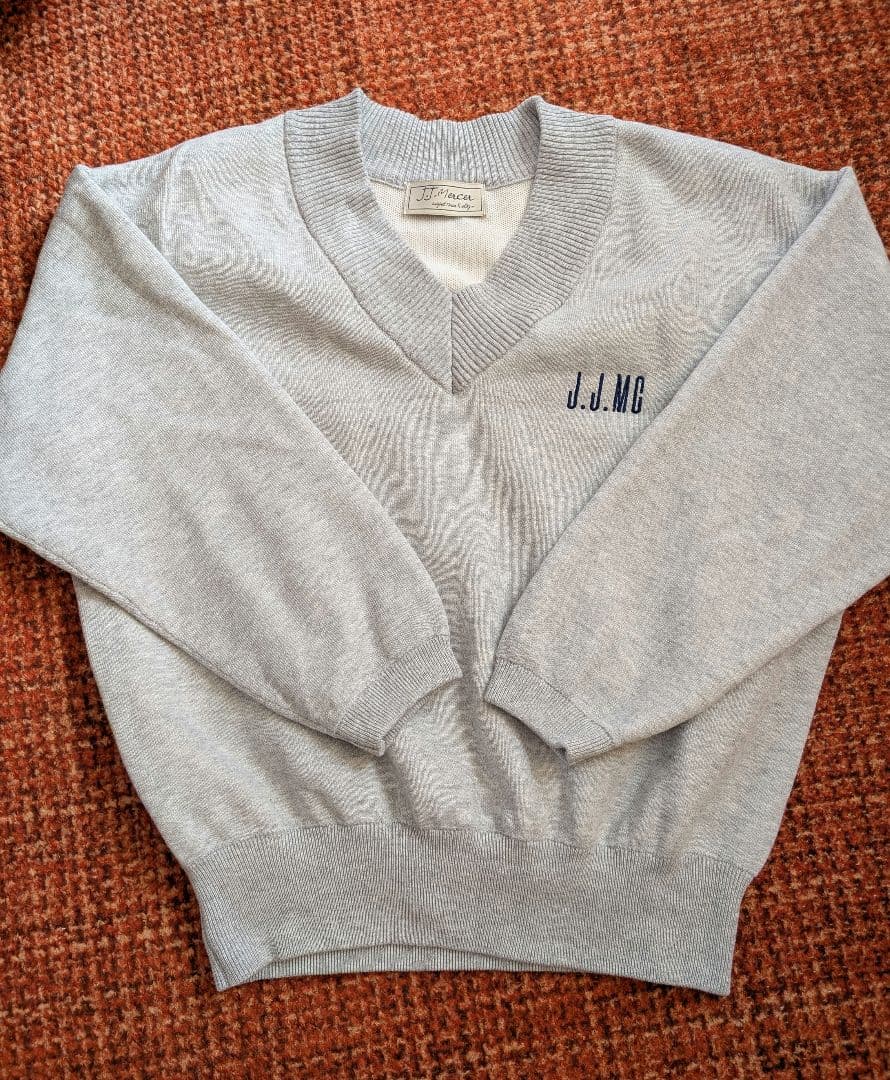 本日削スピックアンドスパンJ.J.Mercer　別注 Vネックプルオーバーグレー