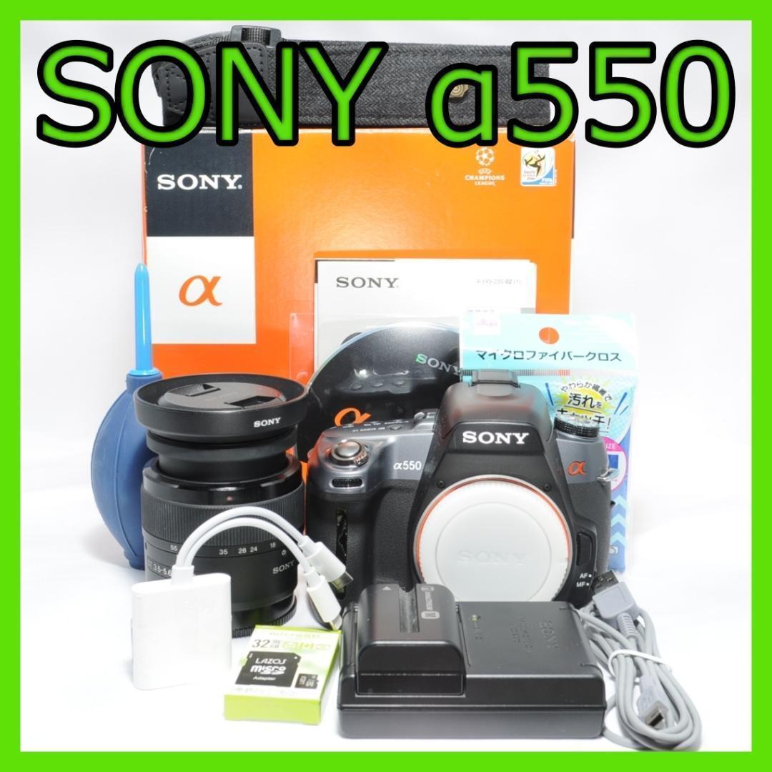 お子様の成長記録に❤️SONY α550✨届いてすぐ使えてスマホに転送可能