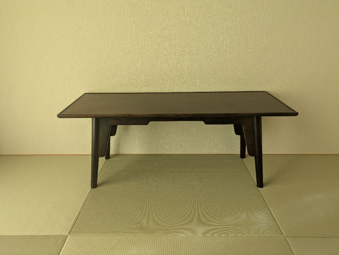 【松本民芸家具】 ローテーブル 座卓 和モダン ビンテージ 天板塗装補修済