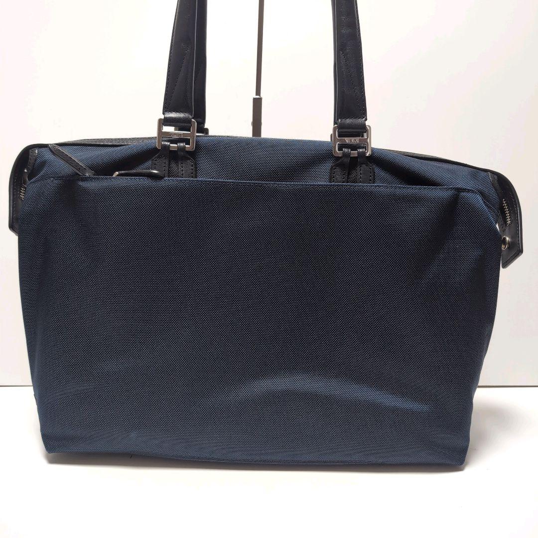 美品　トゥミ　トートバッグ　ジャーヴィス ビジネスバッグ　ネイビー　レザー