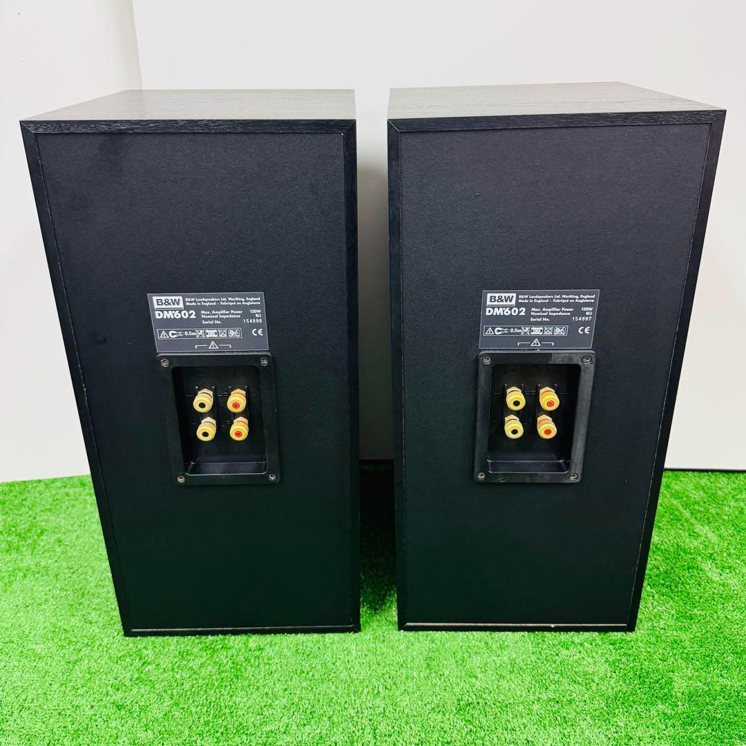 連番 B&W DM602 スピーカー スタンドセット ブックシェルフ型 美品★