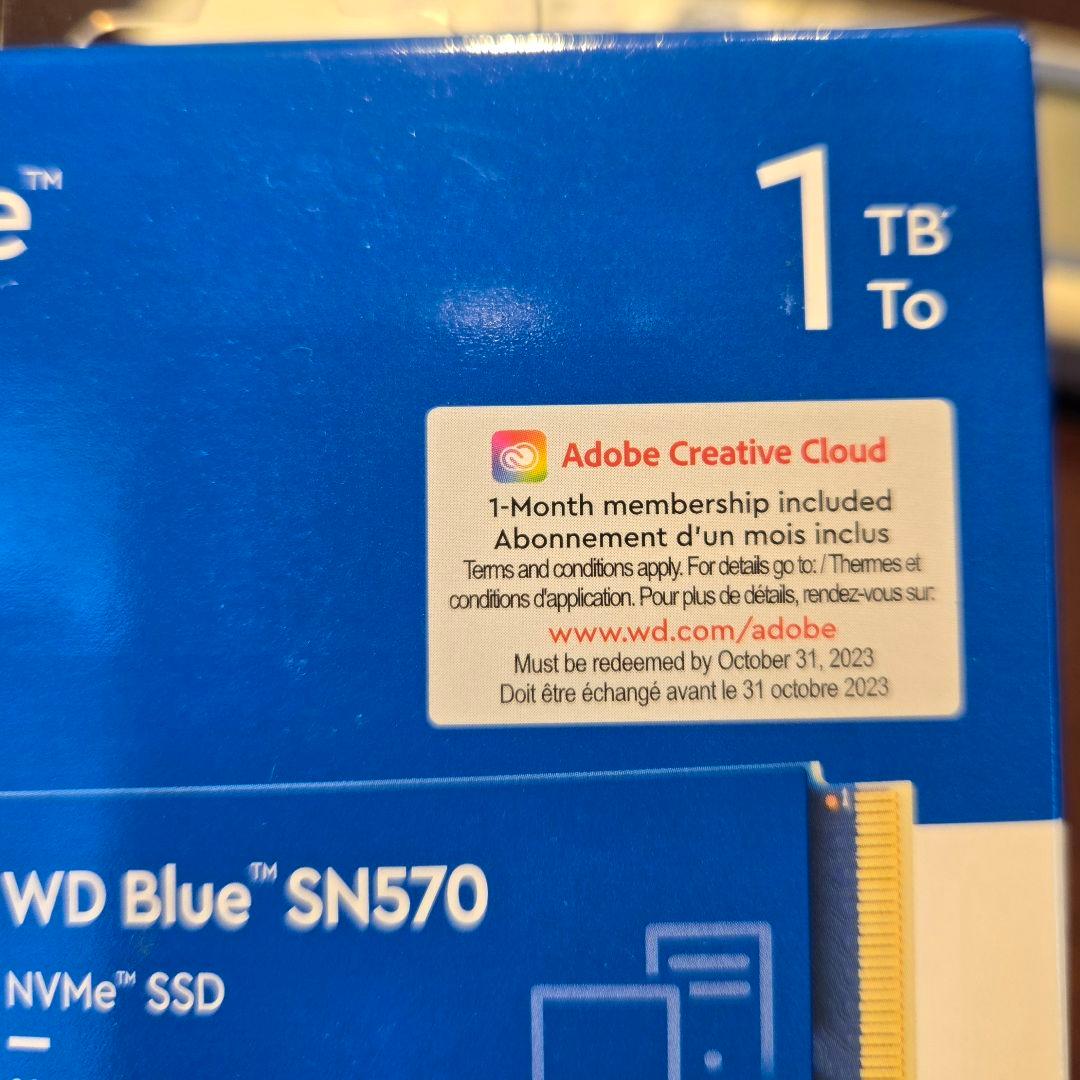 未開封品 WD Blue SN570 1TB NVMe SSD