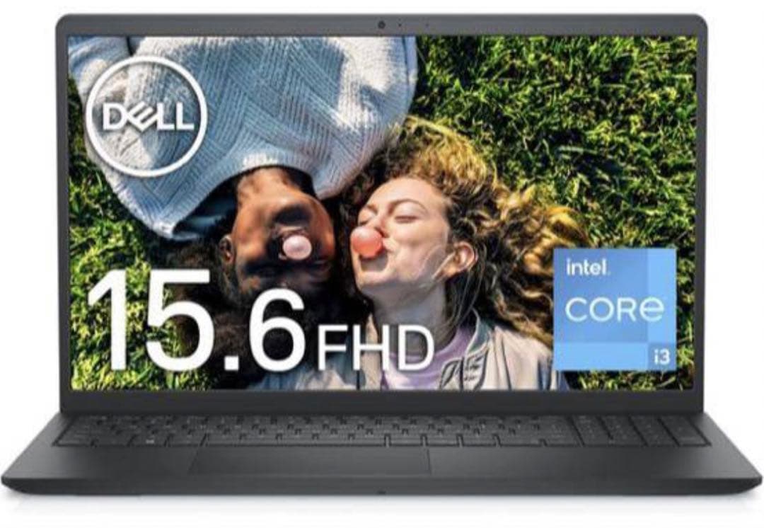 Dell ノートパソコンi3,8GB,256GB SSD,15.6インチFHD