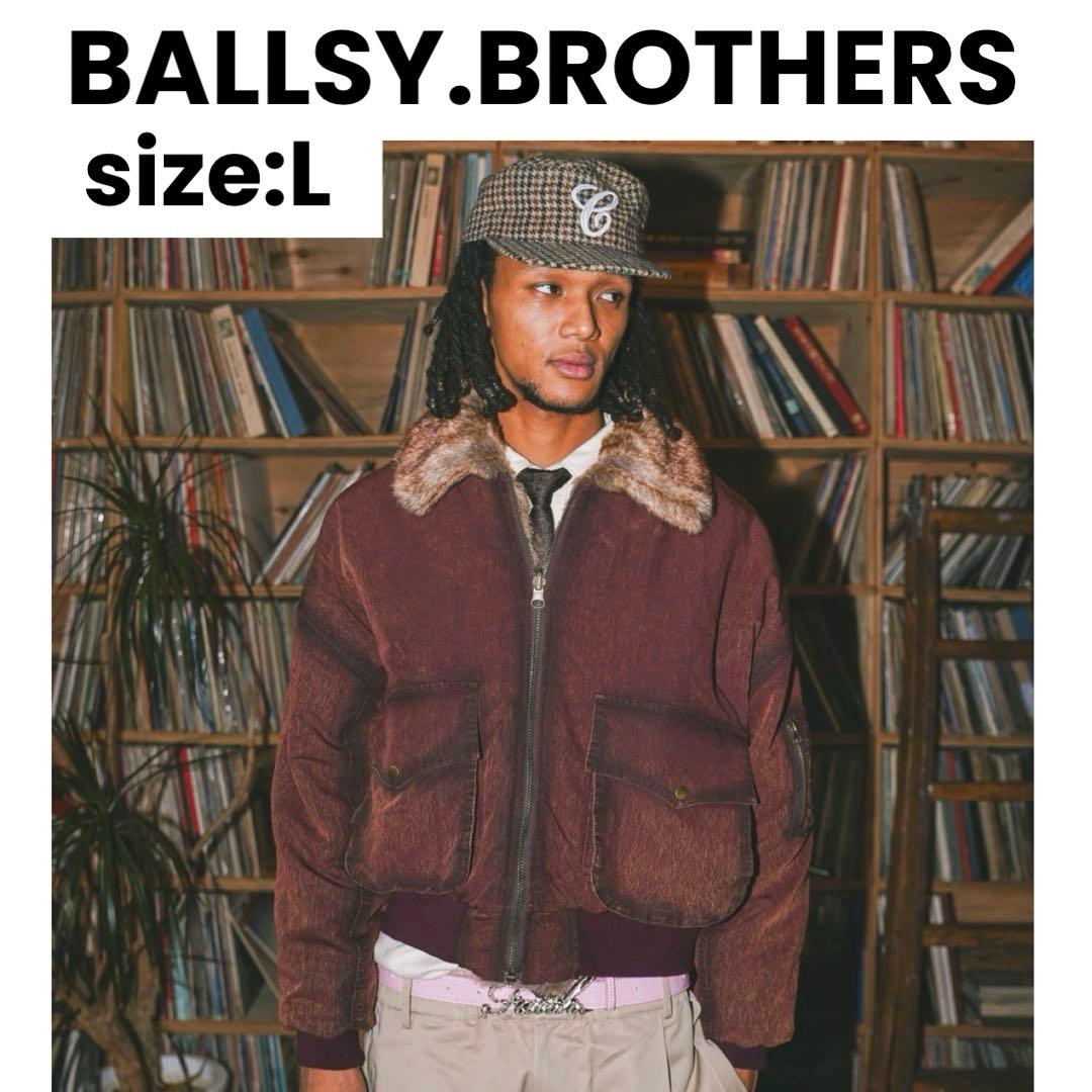 【極美品】BALLSY BROTHERS リバーシブルファーフライトジャケット