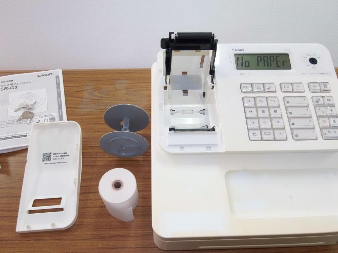 スマホと連携 CASIO SR-G3 インボイス対応 レジスター 250814