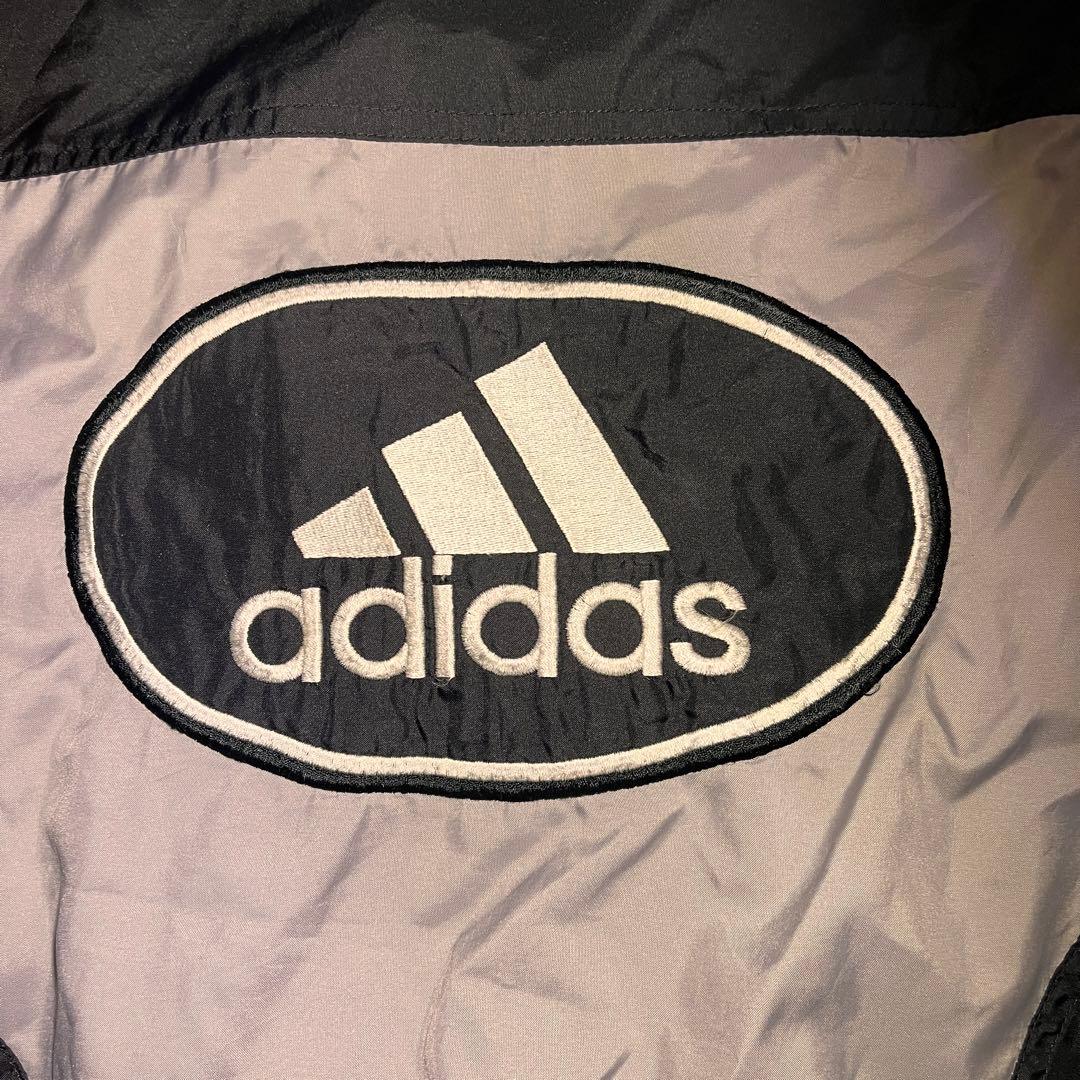 90s adidas トラックジャケット ナイロン トリプルライン 黒 希少