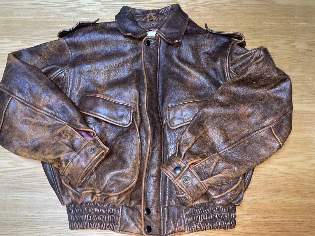 【希少】AZEANIA DE-LUXE レザージャケット 羊革 ボアインナー付