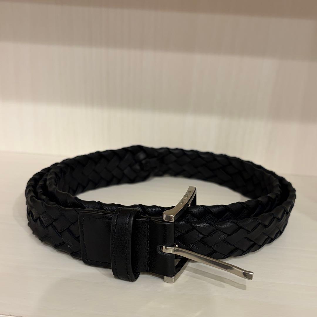 BOTTEGA VENETA編み込みレザーベルト