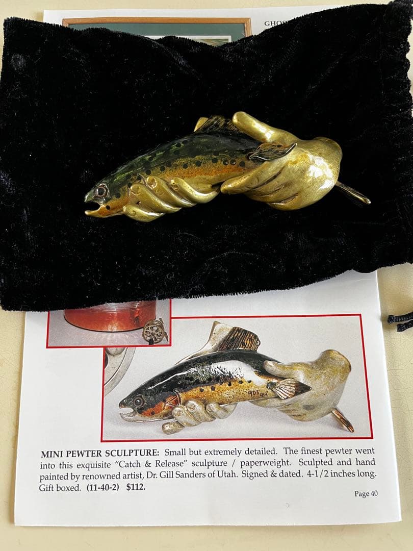 Catch & Release ピューター彫刻 他 画像の洋書2冊