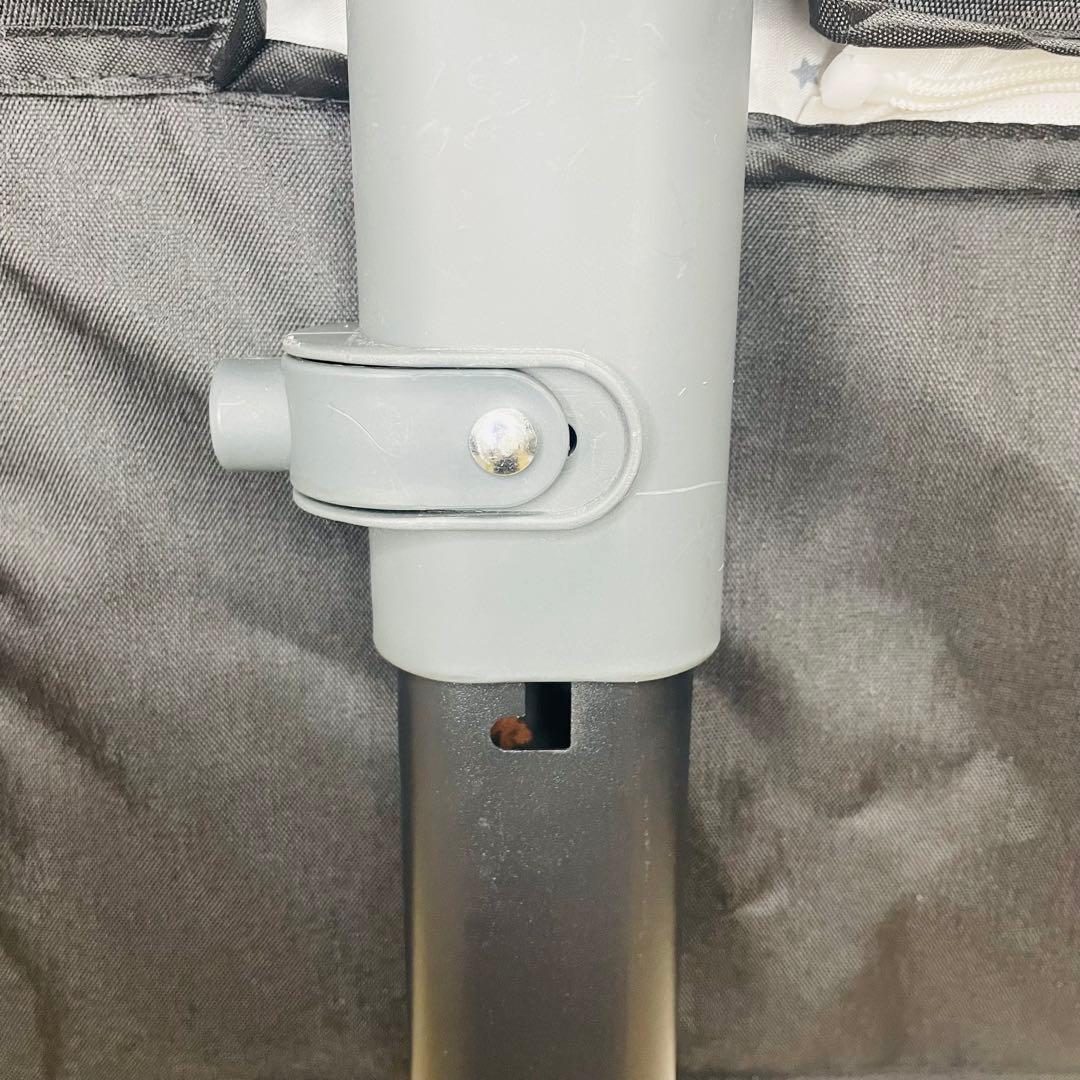 【未使用品】ベビーベッド　高さ調節可　蚊帳　キャスター付き