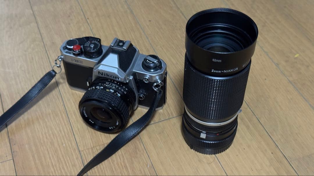 Nikon FM2 フィルムカメラ +レンズx2