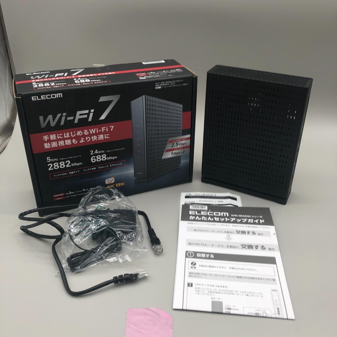 ELECOM　エレコム　Wifiルーター　ブラック　WRC-BE36QS　K