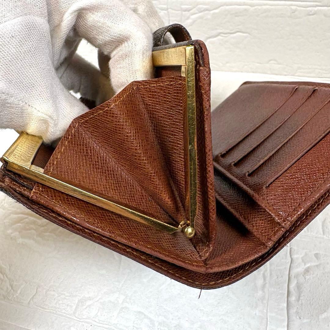 Louis Vuitton モノグラム ヴィエノワ 二つ折り財布 ガマ口