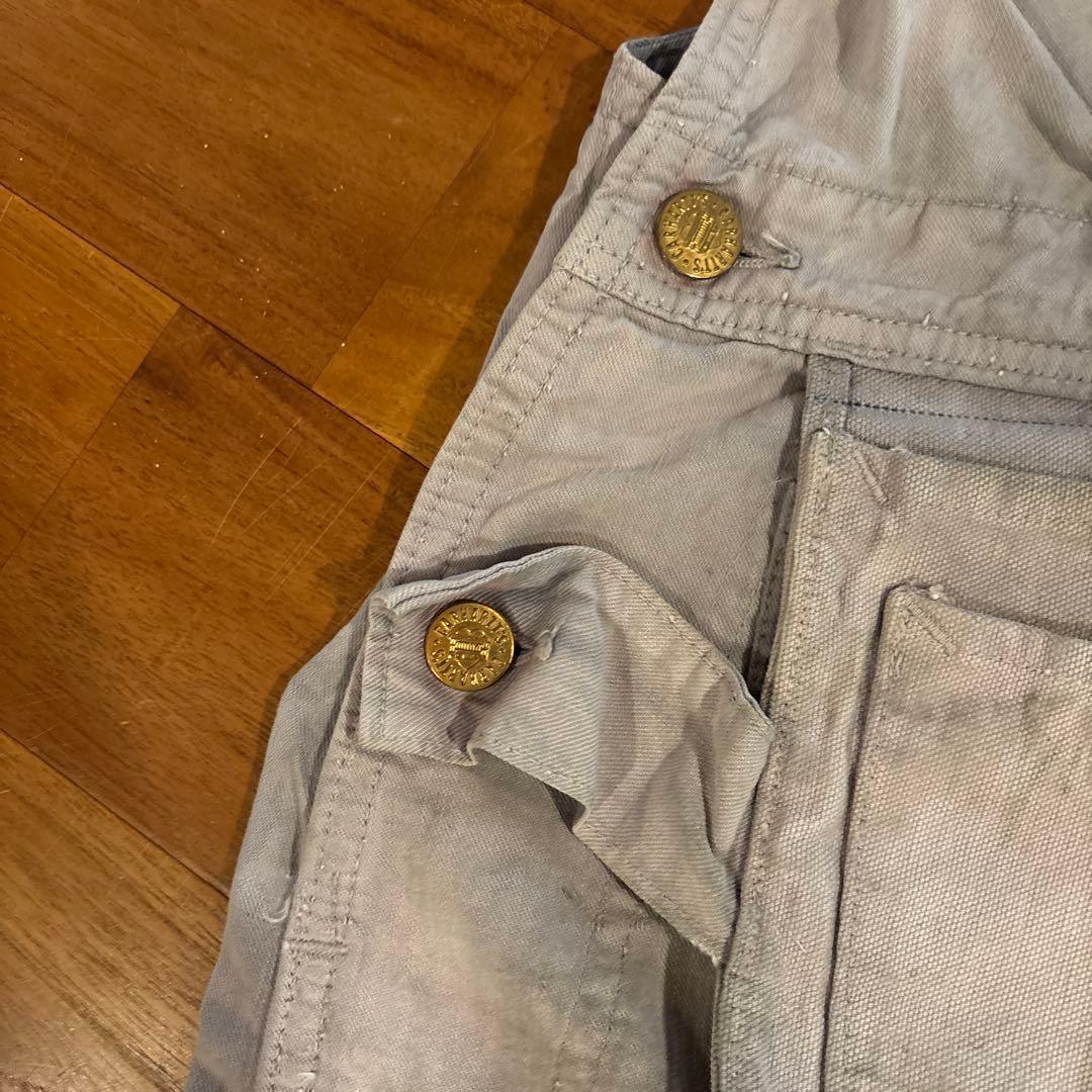 Carhartt ハートタグ ライトグレー オーバーオール　40s 50s
