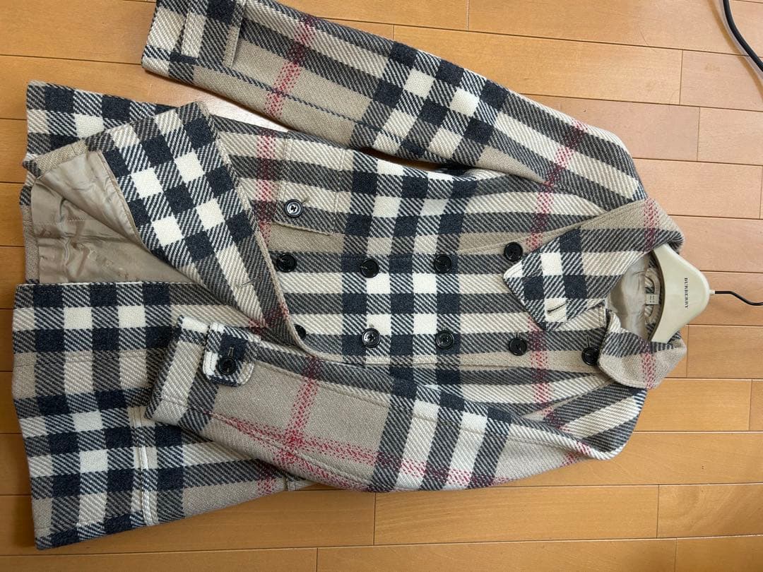 BURBERRY 新品未使用　チェック柄ダッフルコート